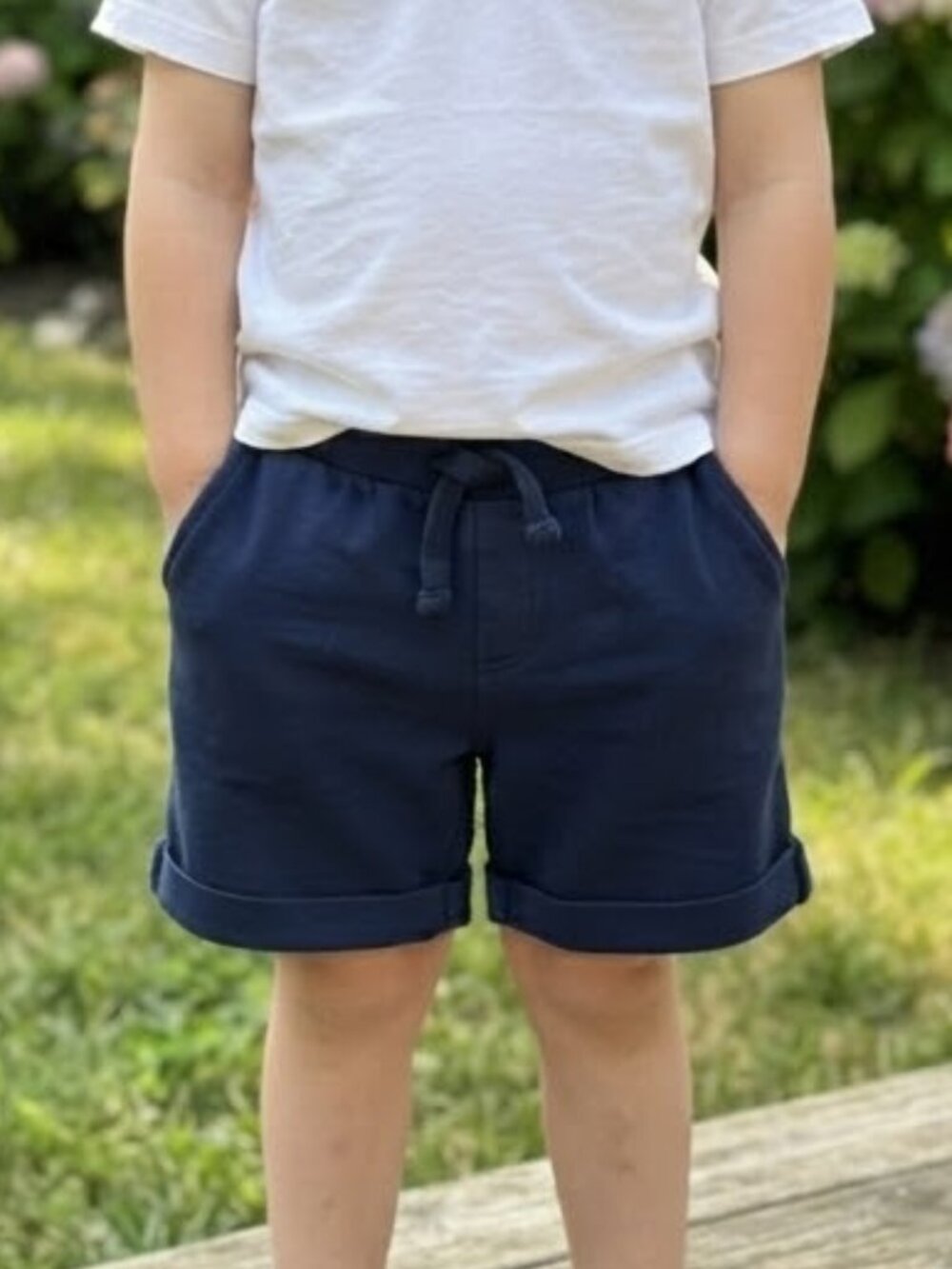 MONICA+ANDY 100% Organic Cotton Navy Blue Summer Shorts Bundle 4T and 5T